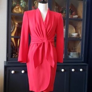 Red professional but hot suit dress